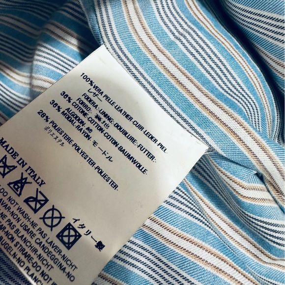 DSquared2 Vintage Camel Luxury Leather Jacket - Picture 14 of 16